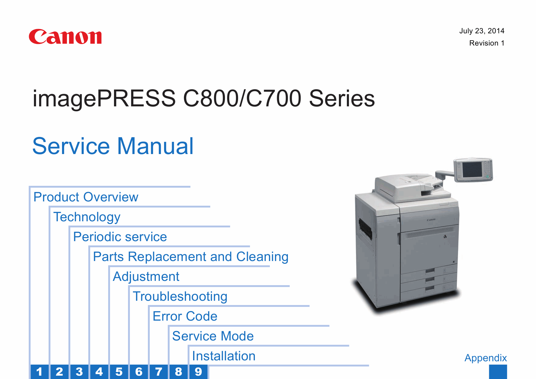 Canon imagePRESS C800 C700 Service Manual-1
